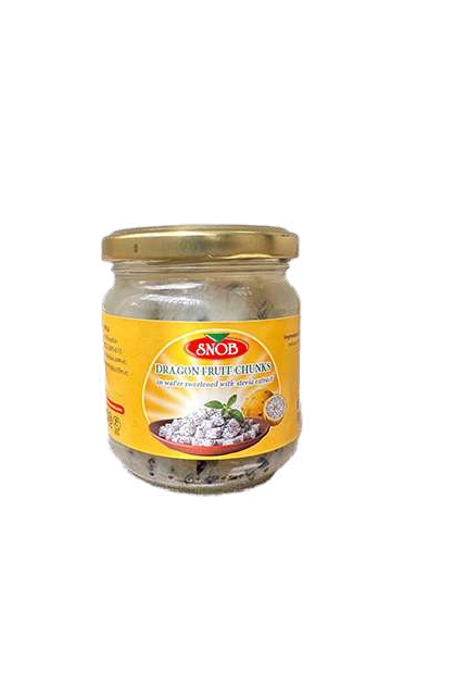Trozos de pitahaya en agua endulzada con extracto de stevia