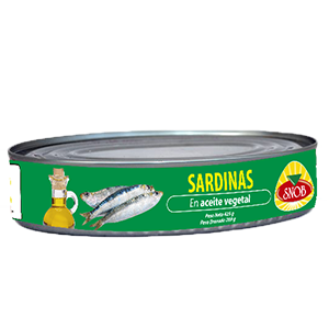 Sardines in oil snob 425g - Alimentos Snob